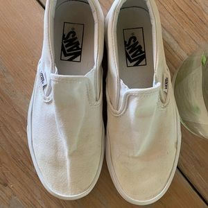 White VAN Slip on shoes